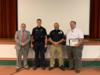 City police were recognized for their service helping maintain the hurricane shelter during Hurricane Dorian as well as their service to the schools as SRO's.