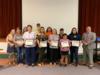 Food Service and custodial staff were recognized for their service working at the hurricane shelter during Hurricane Dorian.