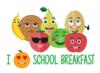 I Love School Breakfast Variety of Fruits Clip Art