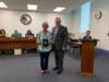 Ms. Laura White was recognized for her years of service to the district and congratulated on her retirement.