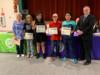 Students were recognized for earning the most AR points at their school.