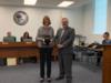 Mrs. Lynn Thomas was recognized for her years of service to the district and congratulated on her retirement.